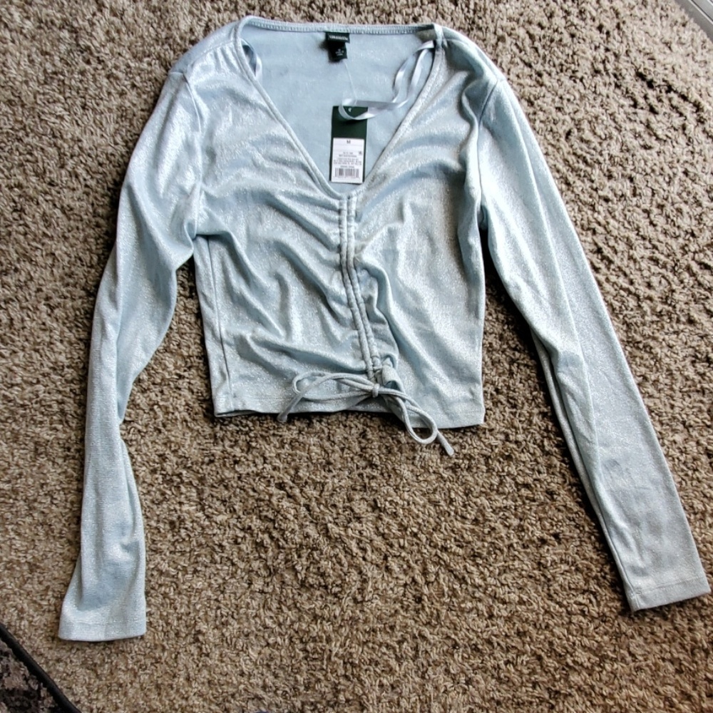 Sparkly Light Blue Long Sleeve